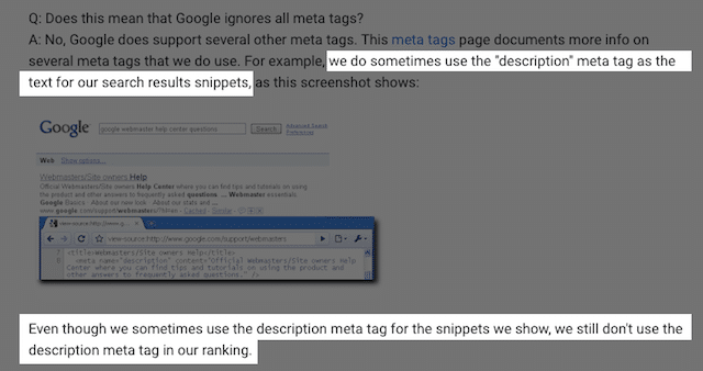Jak Google używa opisów meta