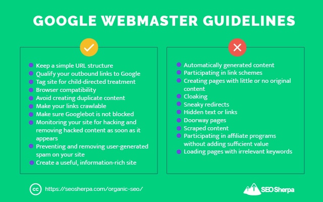 Google 웹마스터 가이드라인
