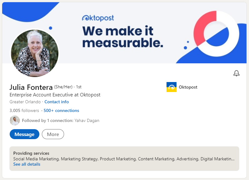 Julia Fontera linkedin 个人资料照片