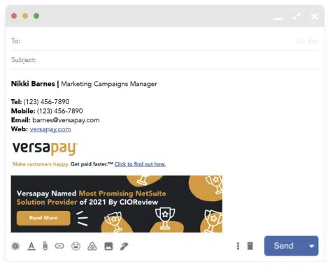 marketing delle firme e-mail per ABM
