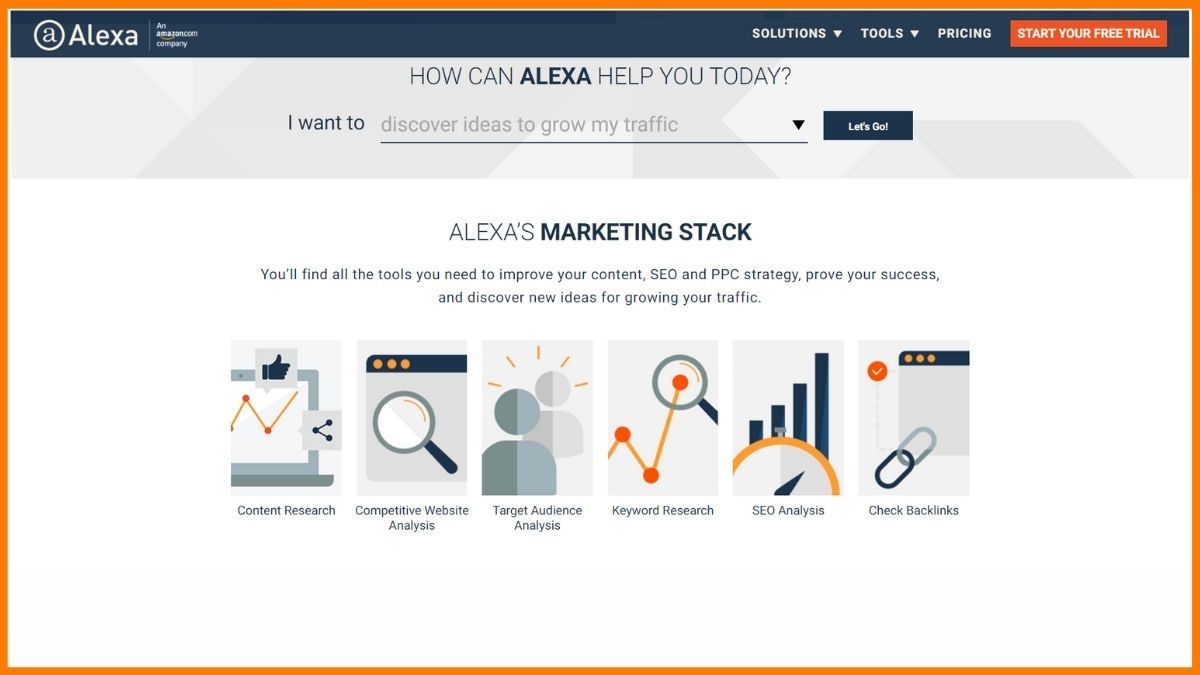 Alexa - Outils d'analyse des concurrents SEO