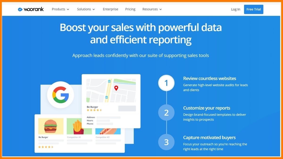 Woorank - Outils d'analyse des concurrents SEO
