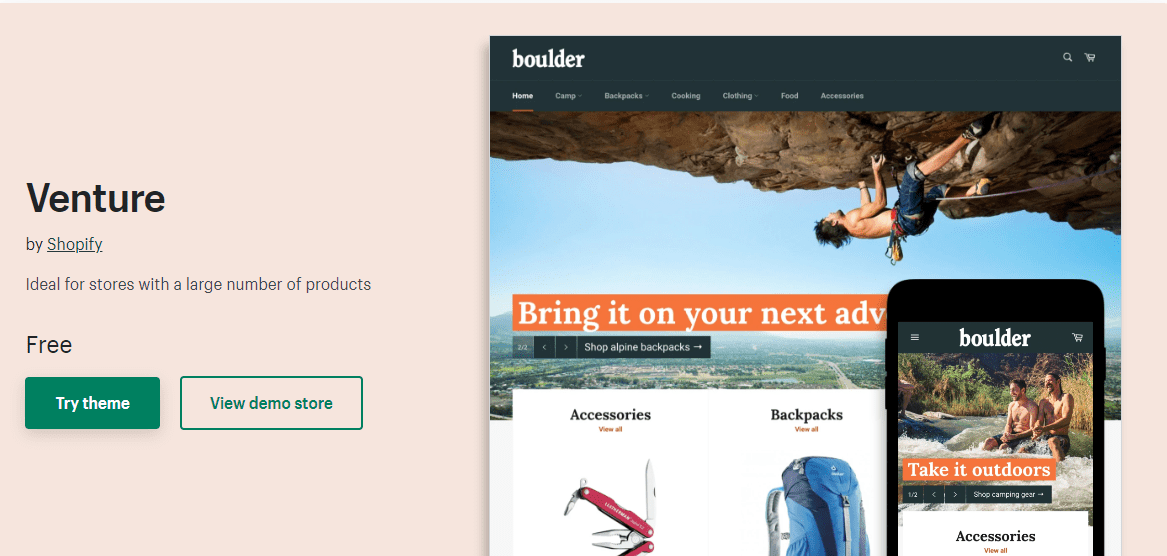 Shopify tema gratuito