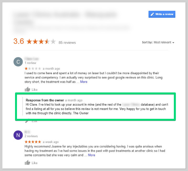 如何删除 Google 评论:删除不良评论的 6 个步骤 3 Assess the Reviews
