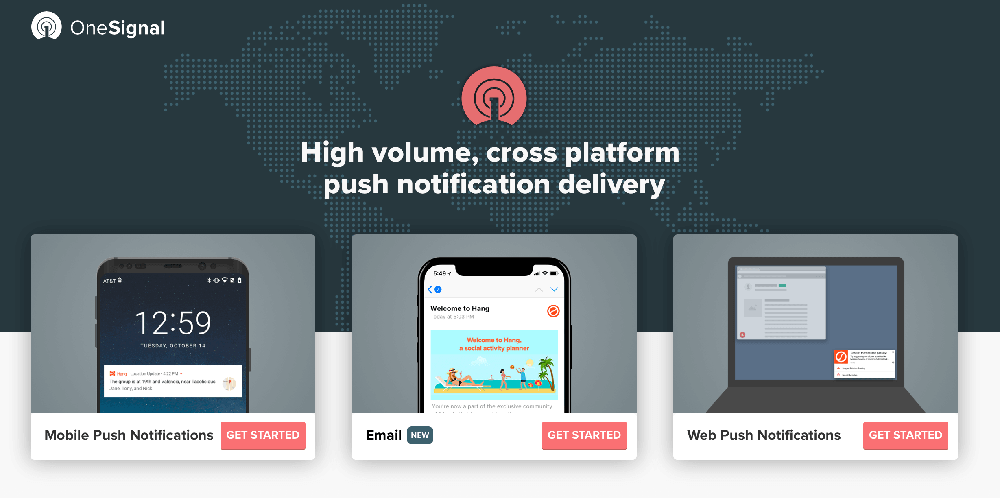usługa powiadomień web push
