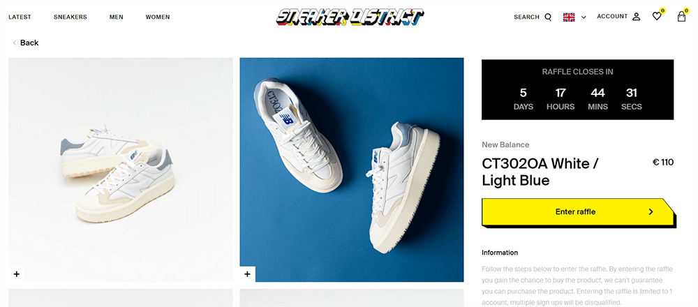 Distrito de zapatillas