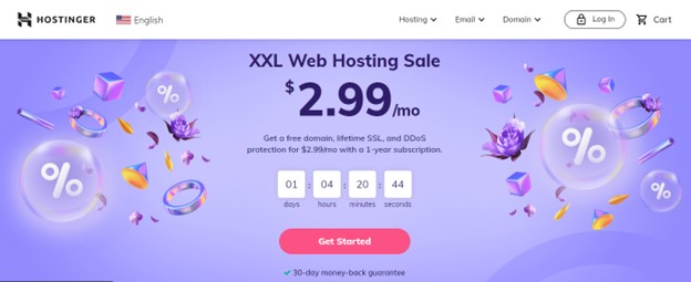 Hostinger – 클라우드 Magento 호스팅 제공업체에 가장 적합