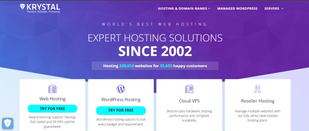Krystal Hosting – 영국 위치에 가장 적합