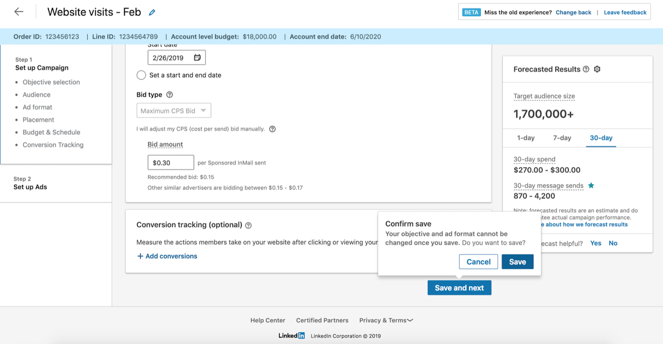 LinkedIn Dodaj śledzenie konwersji