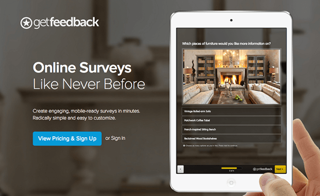 Mopinion: En İyi 21 En İyi Çevrimiçi Anket Yazılımı ve Anket Araçları - GetFeedback