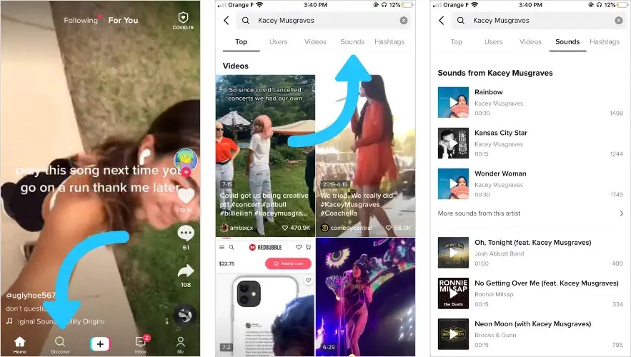 Strona odkrywania TikTok TikTok's Discover Page
