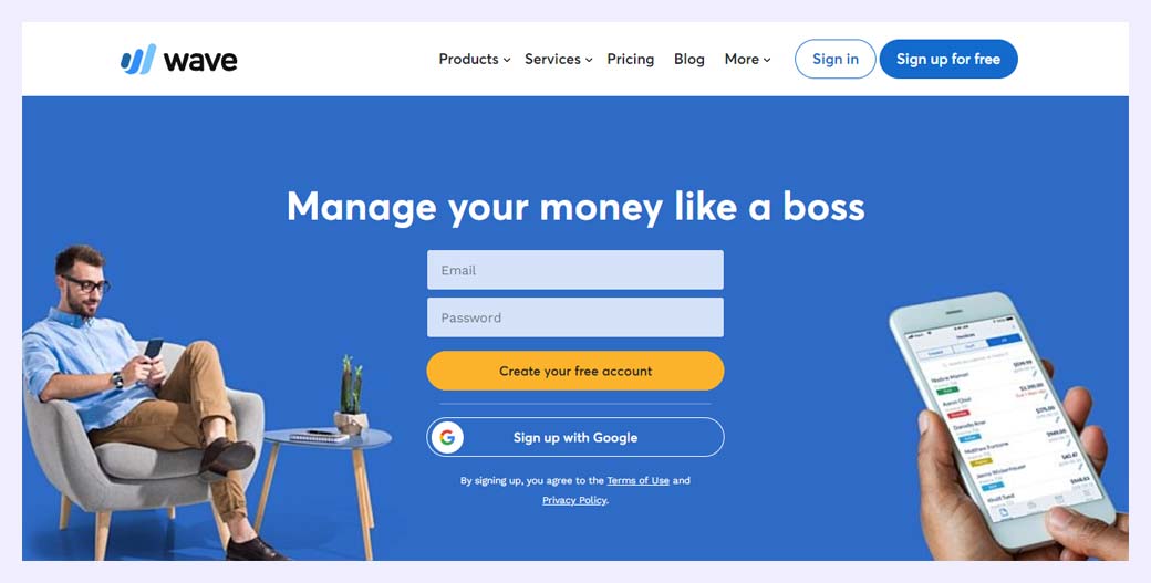 フリーランサーのためのウェーブアカウンティング無料ソフトウェア