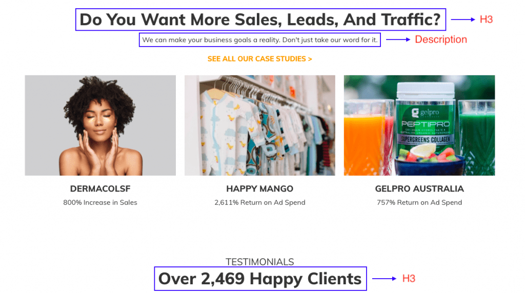 Pagina di destinazione di Google Ads n. 4