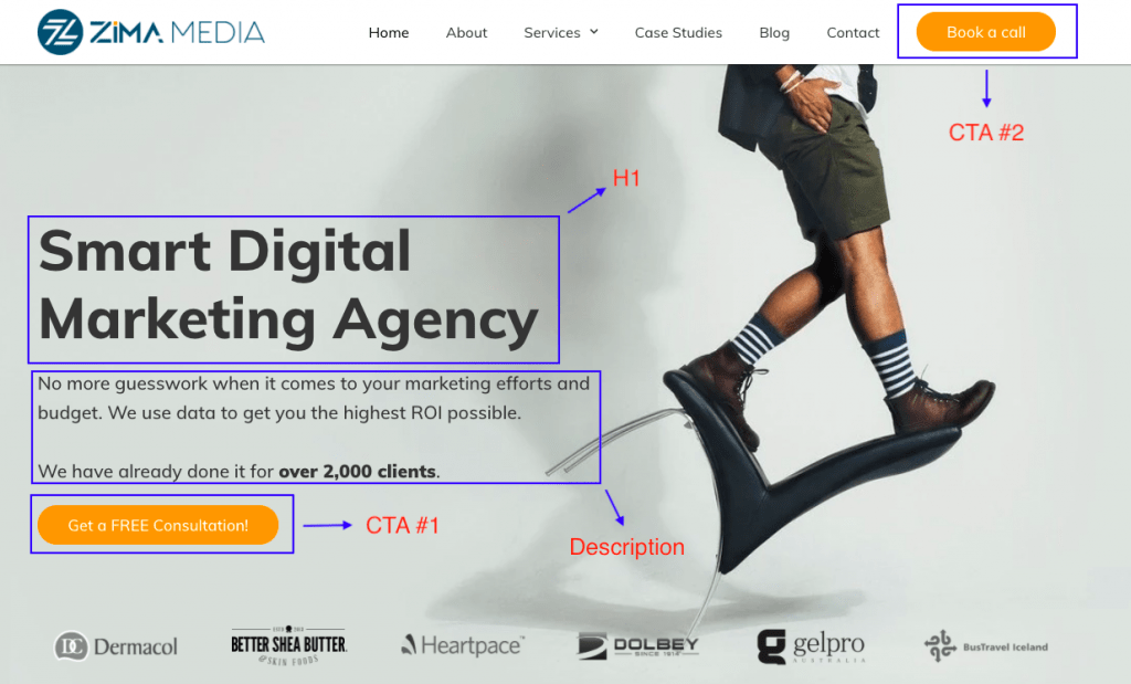Pagina di destinazione n. 1 di Google Ads