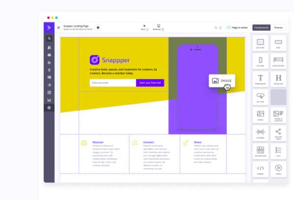 ตัวสร้างหน้า Landing Page ของ activecampaign