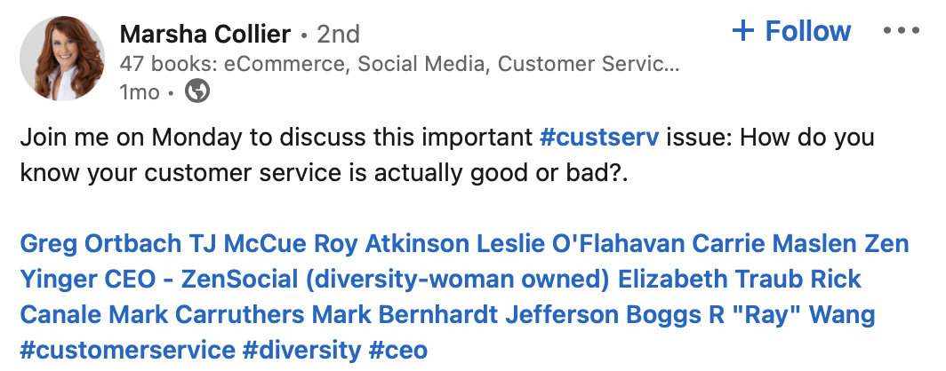 Marsha Collier LinkedIn influencer