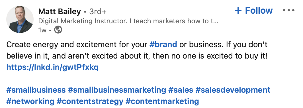 Matt Bailey Linkedin influencer
