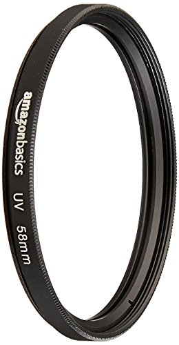 Amazon Basics Filtro de lente de cámara con protección UV - 58 mm