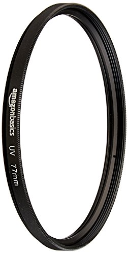 Amazon Basics Filtro de lente de cámara con protección UV - 77 mm