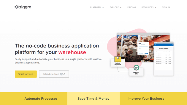 Triggre-website-screenshot