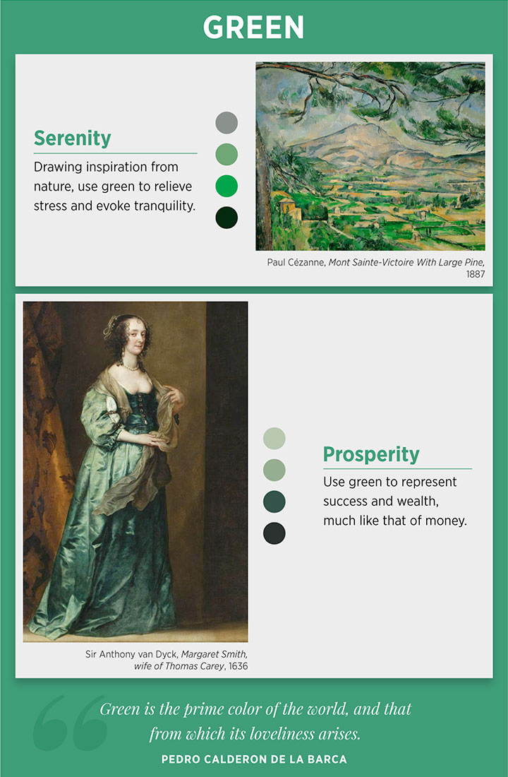 Signification et émotion de la couleur verte