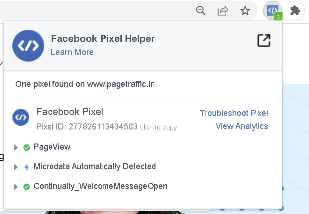 ابدأ مع Facebook Pixel Helper: دليل خطوة بخطوة 5 Facebook Pixel Helper setup