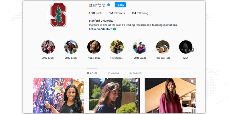 Usar las redes sociales para promocionar a los estudiantes.