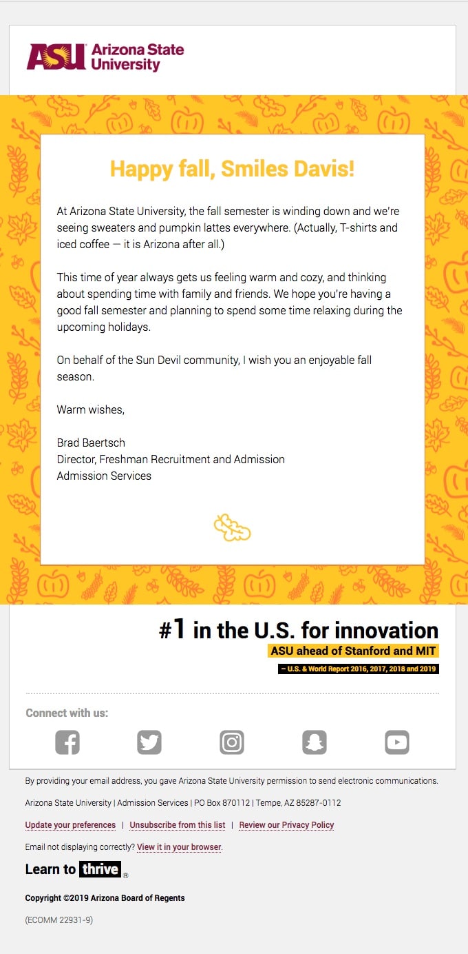 Salah satu cara terbaik untuk mendapatkan perhatian Gen Z adalah dengan memperjelas bahwa email Anda relevan secara khusus dengan mereka.