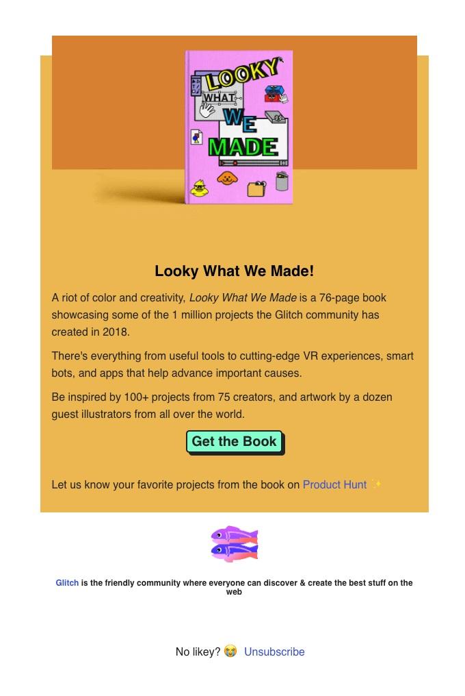 Sekarang, kami tidak mengatakan Anda harus meletakkan footer besar di bagian bawah email Anda yang mengatakan "BYE FRIEND"—sebagai gantinya, tambahkan teks dan hyperlink ke bagian bawah pesan Anda.