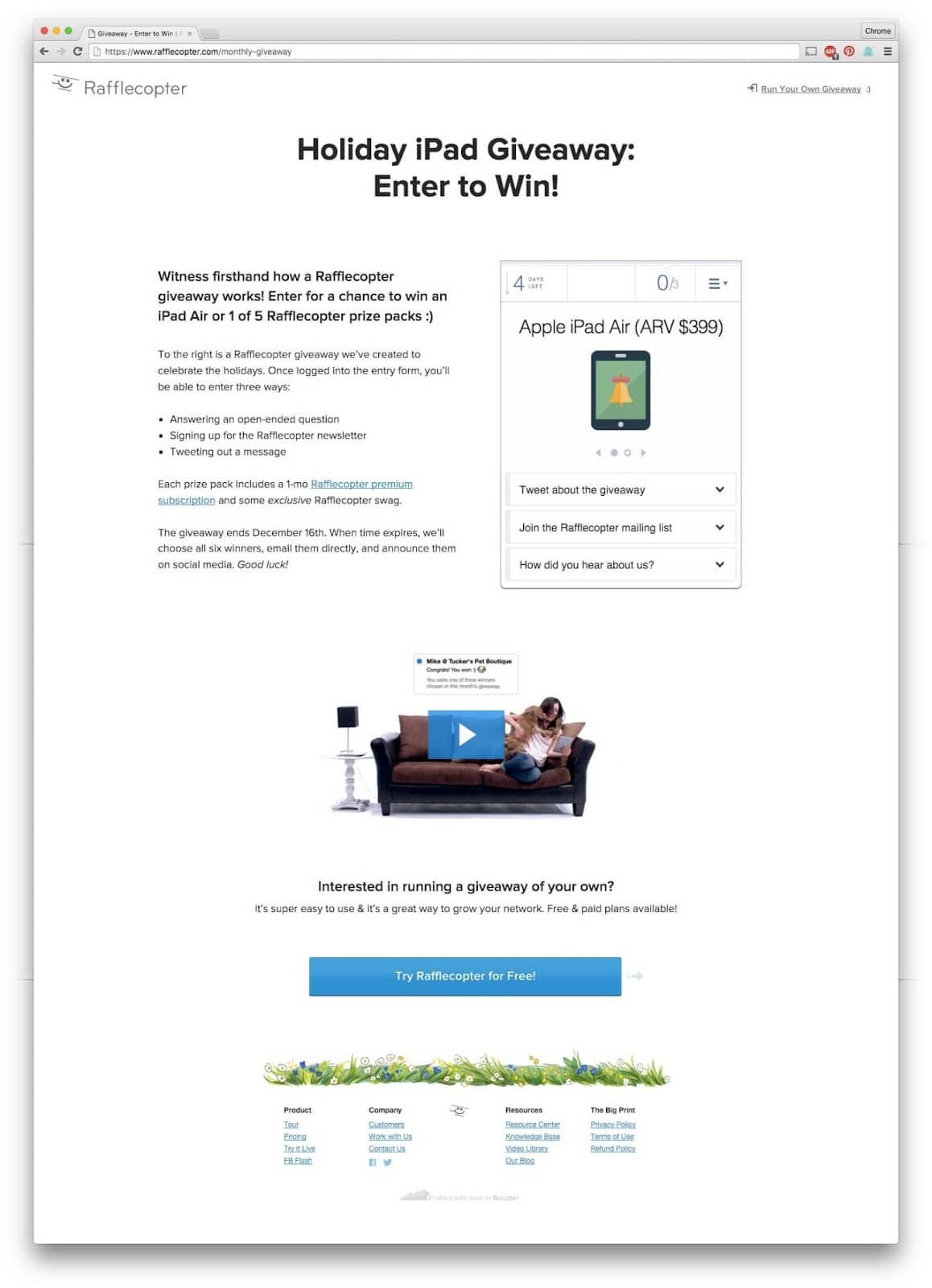Sicuro! Grazie a fonti online come rafflecopter, l'esecuzione di lotterie online è semplice. Gli utenti devono semplicemente verificare la loro modalità di accesso e vengono automaticamente inseriti per vincere qualsiasi premio tu stia offrendo.