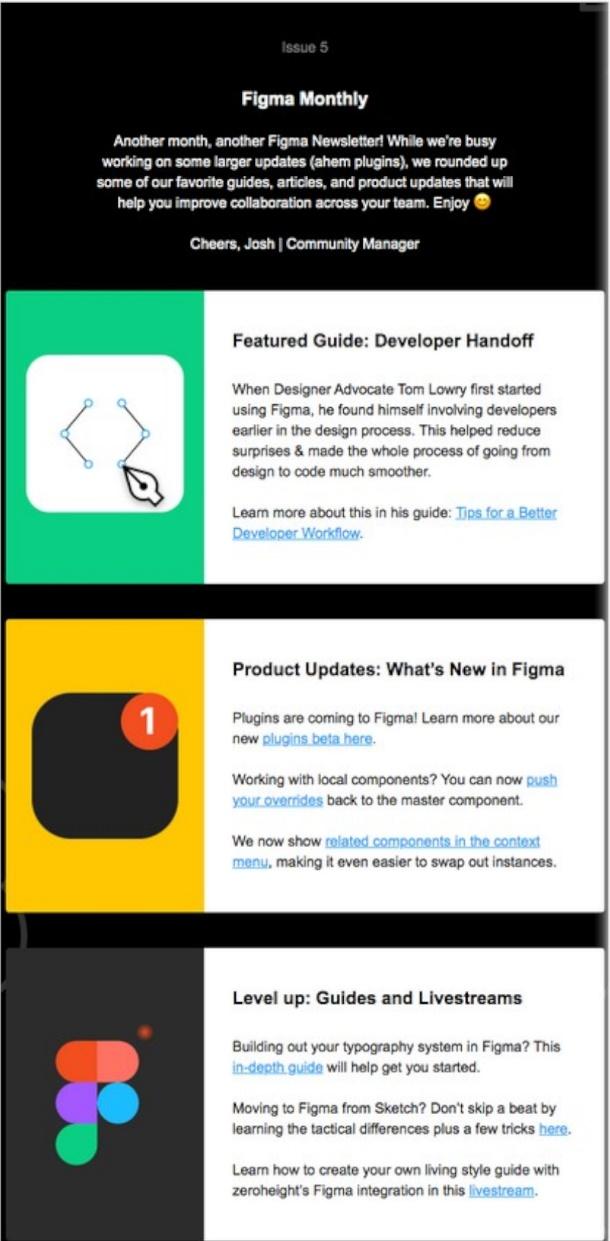 Monatlicher Figma-Newsletter