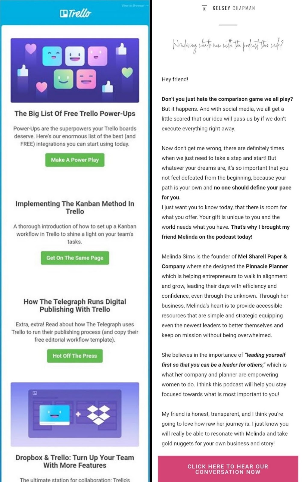 Contoh email Trello