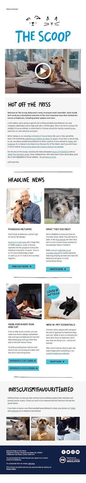 Contoh email Scoop