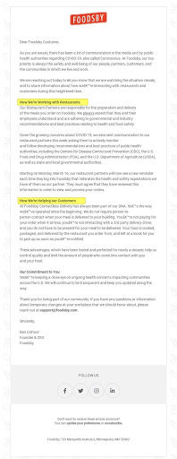 Foodsby-E-Mail-Covid-19-Update-Beispiel