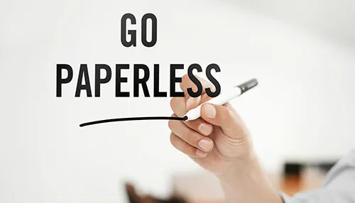 Go paperless Recycling Trends