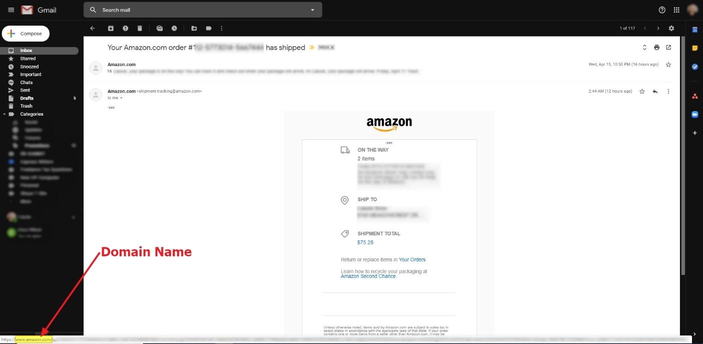 Amazon-Beispiel, keine Link-Shortener zu verwenden