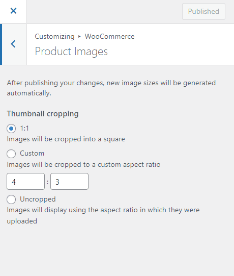 WooCommerce-продукт-изображение-панель инструментов