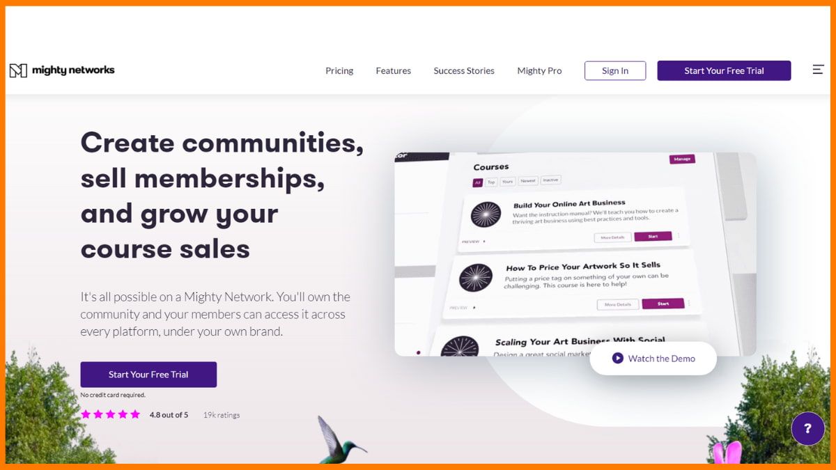 Site-ul Mighty Networks