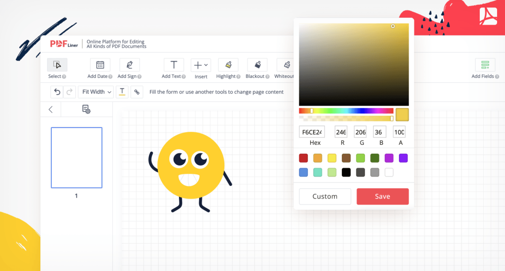disegnare su file pdf