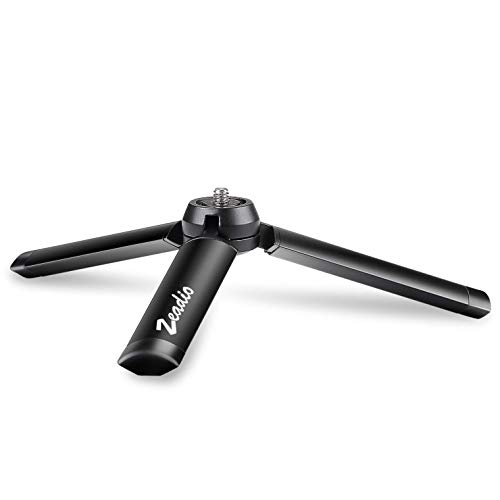 Zeadio Metal Mini Tripod, Desktop Tabletop Stand Compact Tripod for Smooth 4, Osmo Mobile, Vimble 2, Gimbal Handle Grip Stabilizer และกล้องทั้งหมด