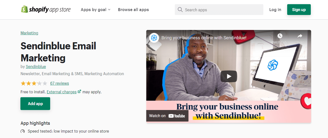 Marketing e-mailowy Sendinblue
