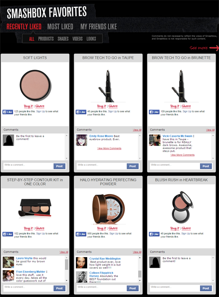 Sklep społecznościowy Smashbox