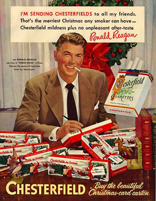 โรนัลด์ เรแกน เชสเตอร์ฟิลด์ Ad ronald reagan chesterfield ad capitalized first words example