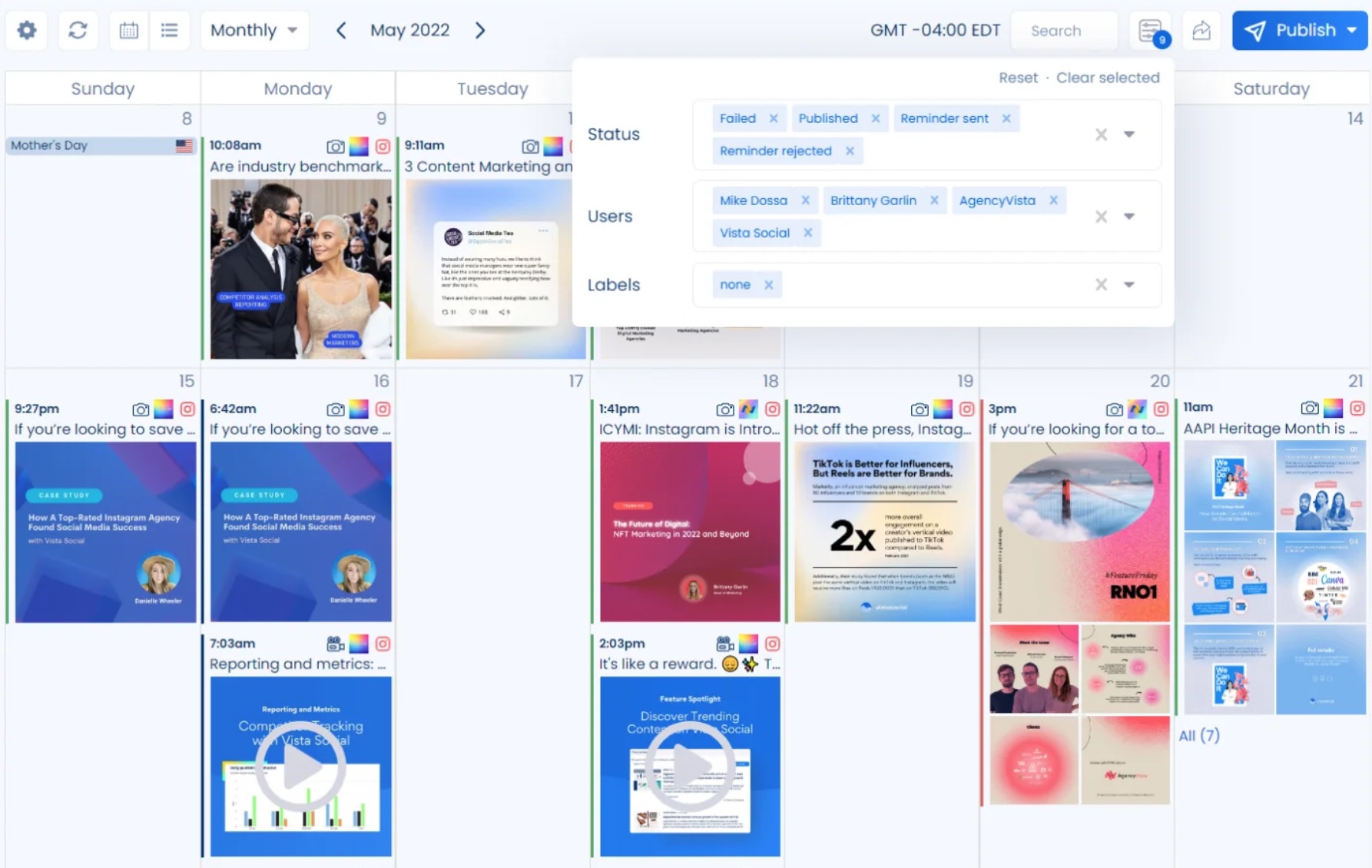Jadwalkan Reel Instagram Gratis dengan Vista Social