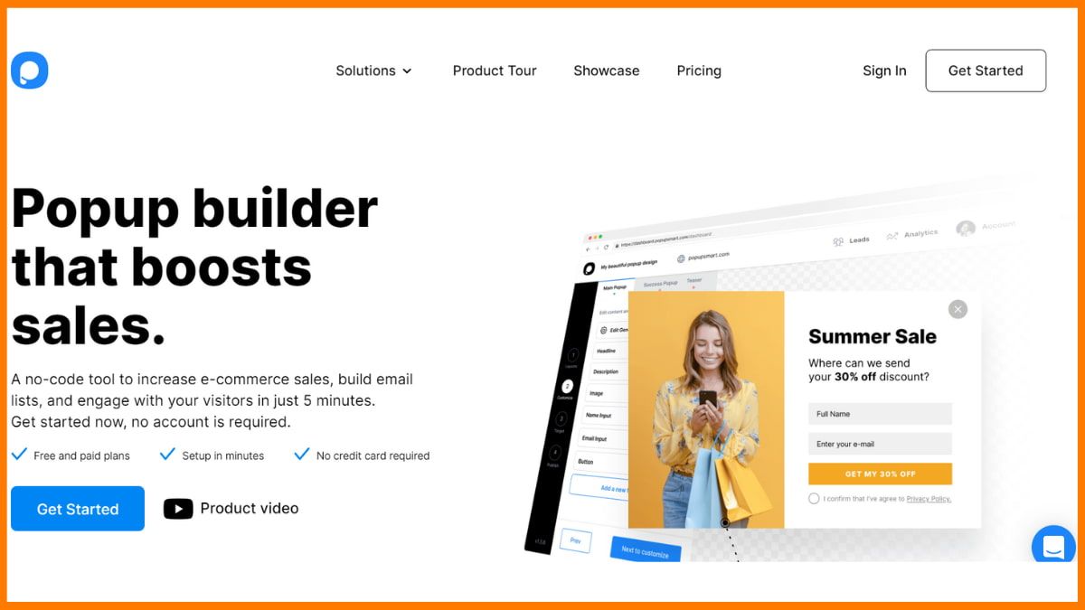 Site-ul Popupsmart