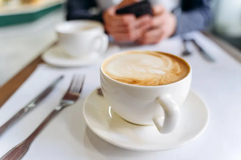 diseño de sitio web de cafetería