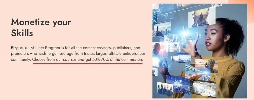 bizgurukul affiliate commission