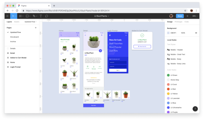 Figma para colaboración de diseño