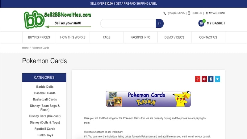 Pagina iniziale di Sell2BBNovelties