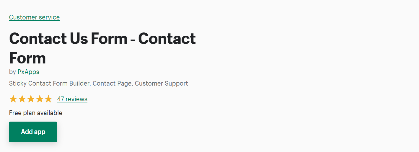 najlepsze aplikacje formularzy kontaktowych dla Shopify
